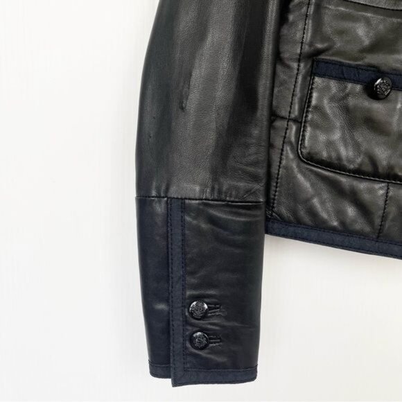 Maje buttery soft lamb leather black jacket Small - Picture 5 of 11